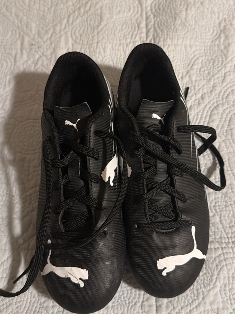 Puma Black and White Kids' Athletic Shoes